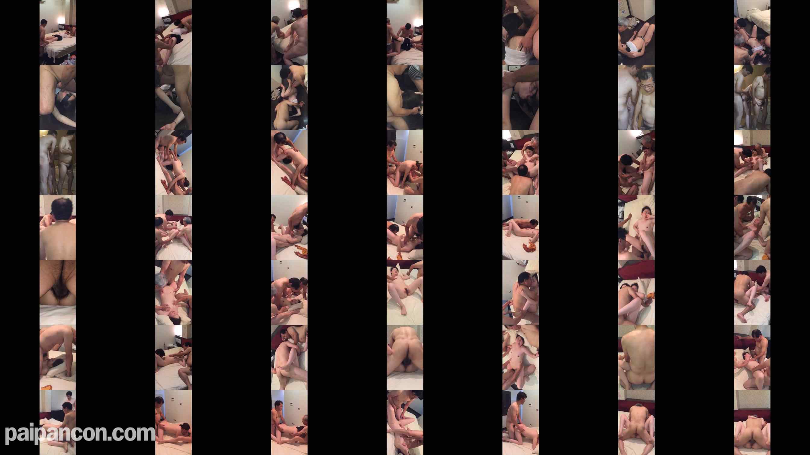 FC2-PPV-4818001 - 【期間限定発売】(無修正）おじさんと若者シリーズ　個人撮影 顔出し（ 巨根おじさん3人と超エロPLで4P 編）part35 【MP4】