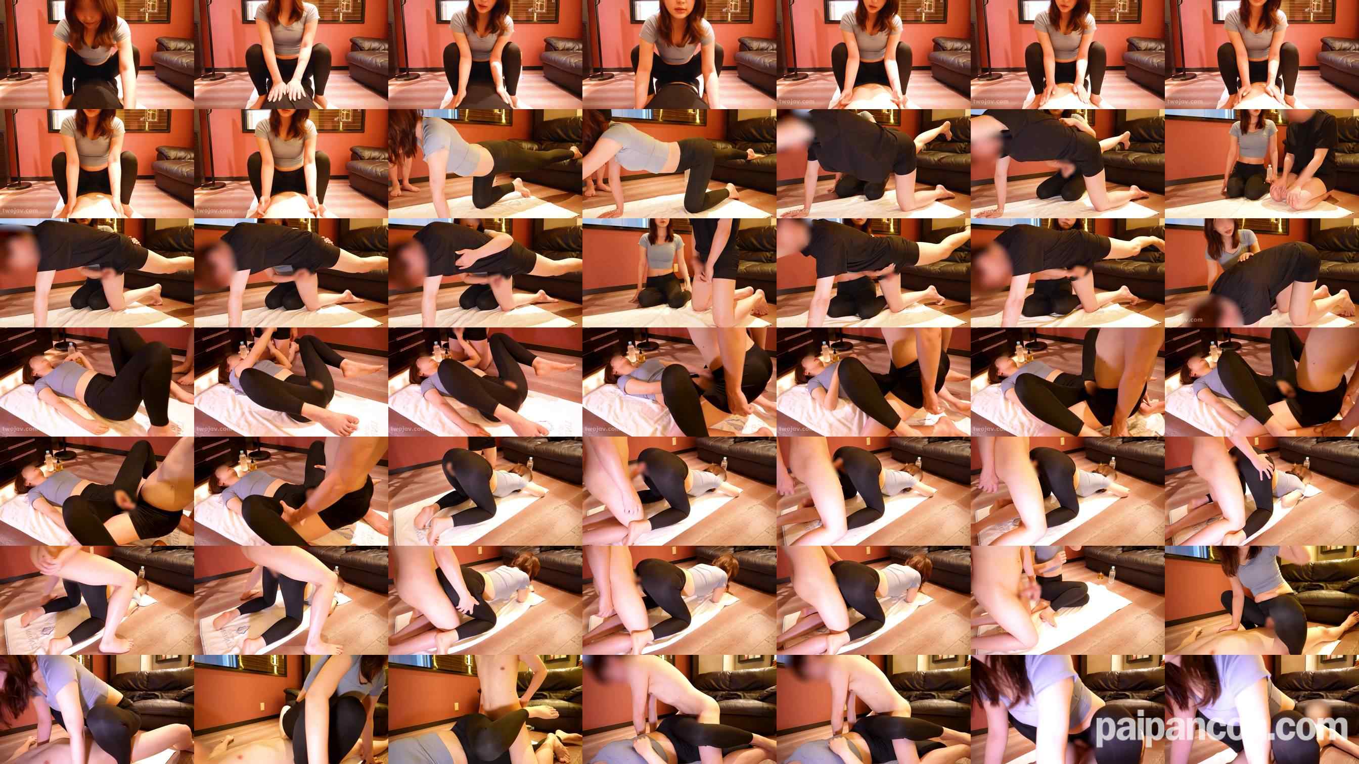 FC2-PPV-4823115 - 一緒にエクササイズ♫ 乳首のコリほぐしとヨガのポーズでおちんぽシコシコ♡ 騎乗位ピストンの淫な腰使いで暴発中出し